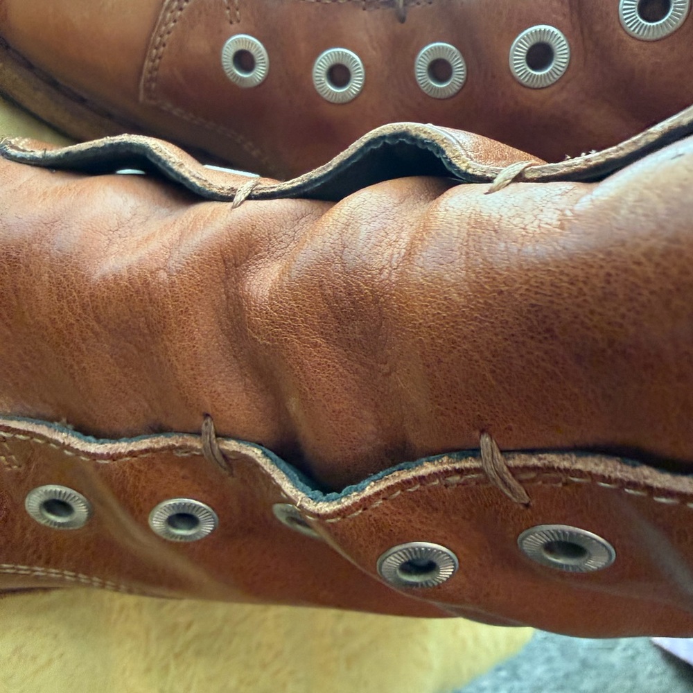 Moma Brown Leather Boots - Picture 6 of 7